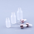 Rose Gold Frosted Pink 30 Ml Essential Oil Serum Glass Dropper Bottles